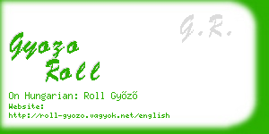 gyozo roll business card