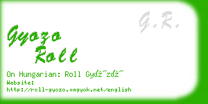 gyozo roll business card